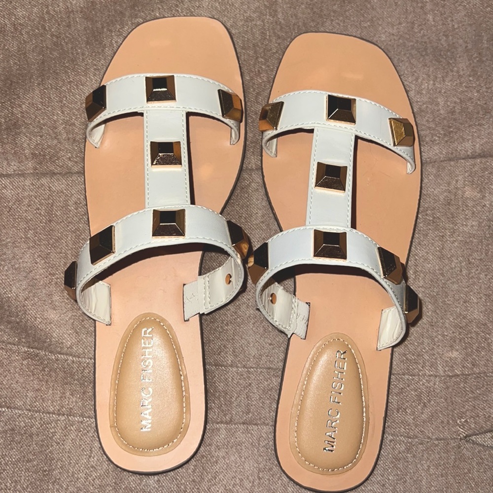 Marc Fisher brand NEW white sandals